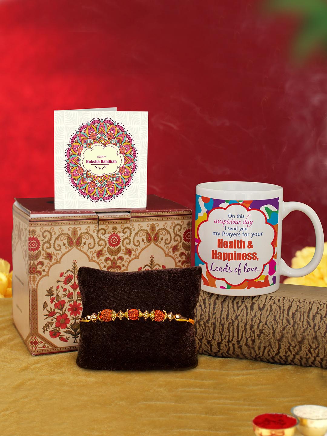 

TIED RIBBONS Multicolored Rakhi Gift Set, Multi