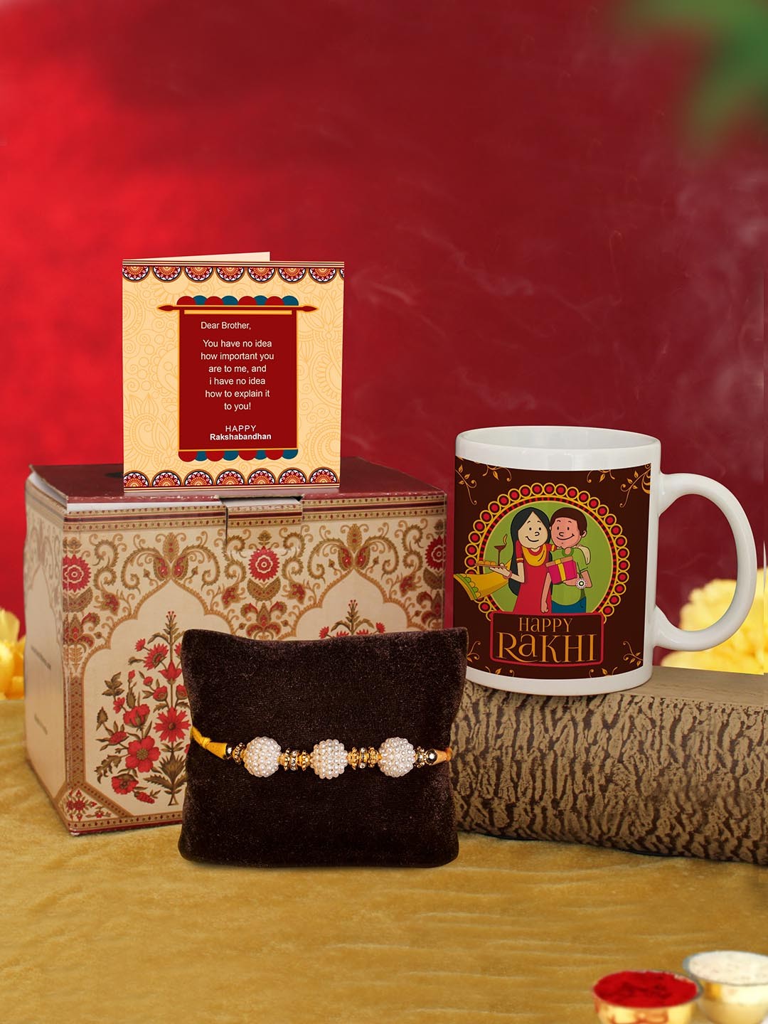 

TIED RIBBONS Multicoloured Rakhi Gift Set, Multi