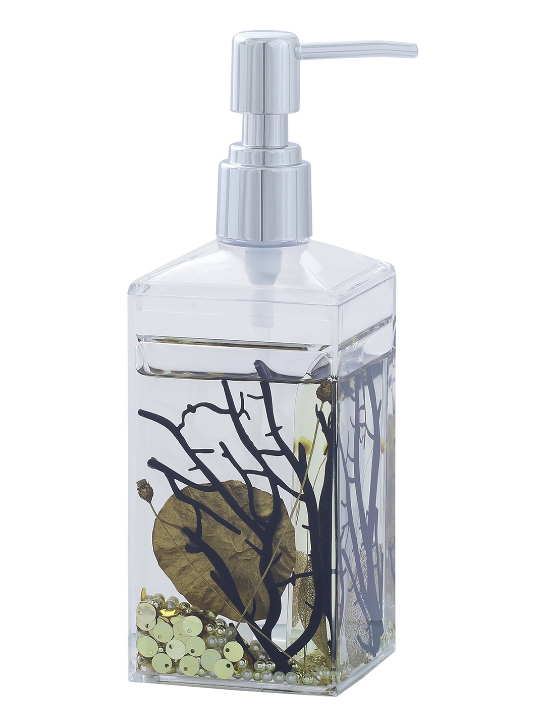 

OBSESSIONS Gold-Toned & Transparent Agua Acrylic Soap Dispenser