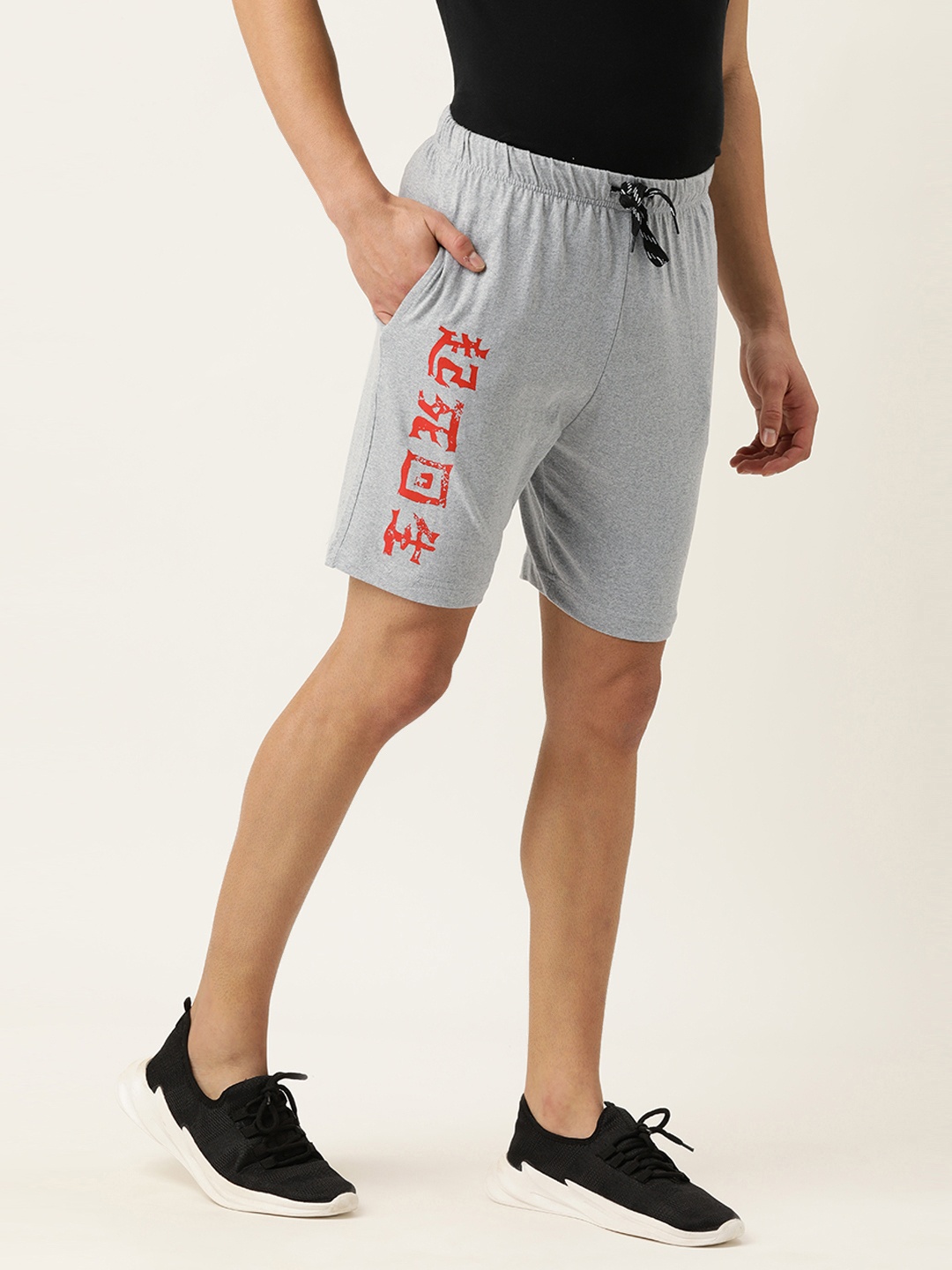 

Urban Dog Men Grey Printed Regular Shorts