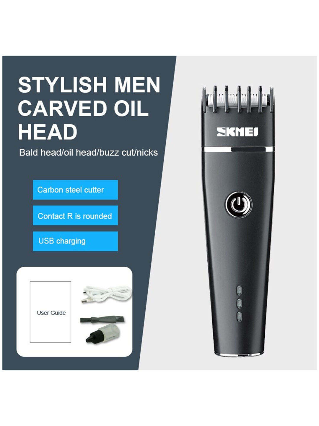 

Skmei Black Rechargeable Trimmer