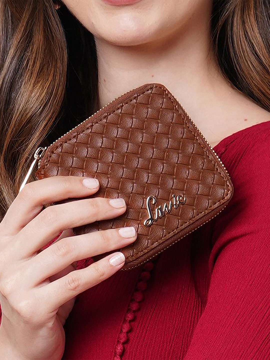 

Lavie BOT PRO Women Tan Brown Small Zip Around Wallet