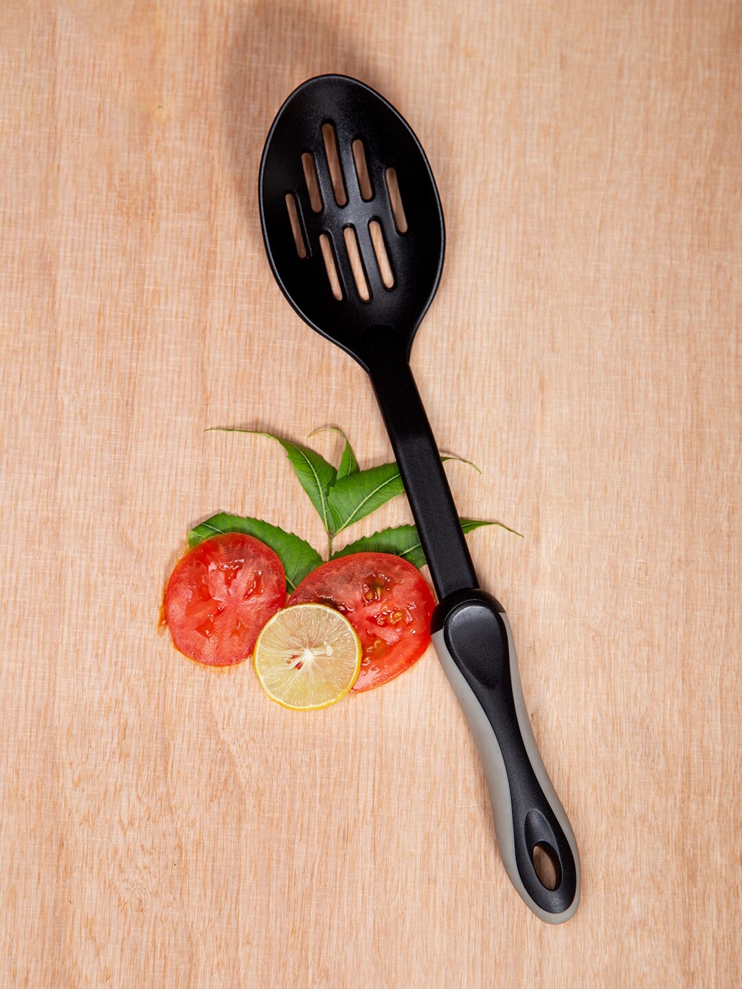 

Sabichi Black Solid Slotted Spoon