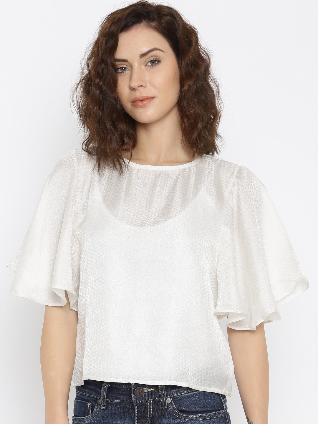

Style Quotient Women White Solid Regular Top
