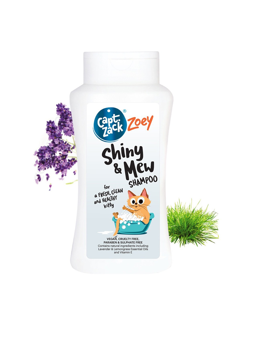 

Captain Zack White & Blue Zoey Shiny & Mew Cat Shampoo 200ml