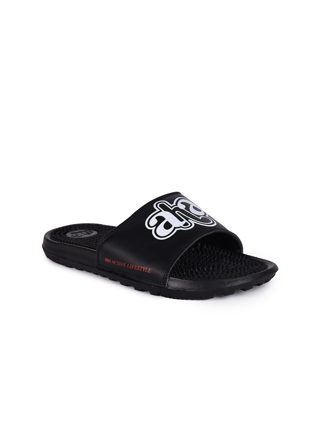 

Liberty Men Black Printed Rubber Sliders