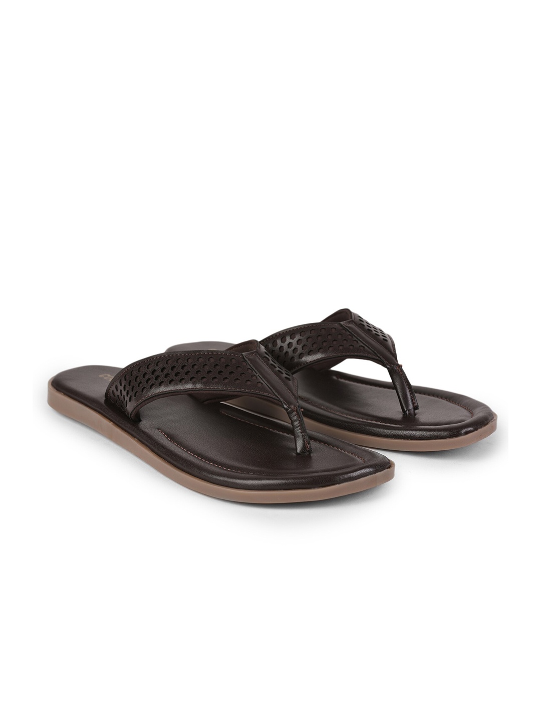 

Liberty Men Brown Rubber Thong Flip-Flops