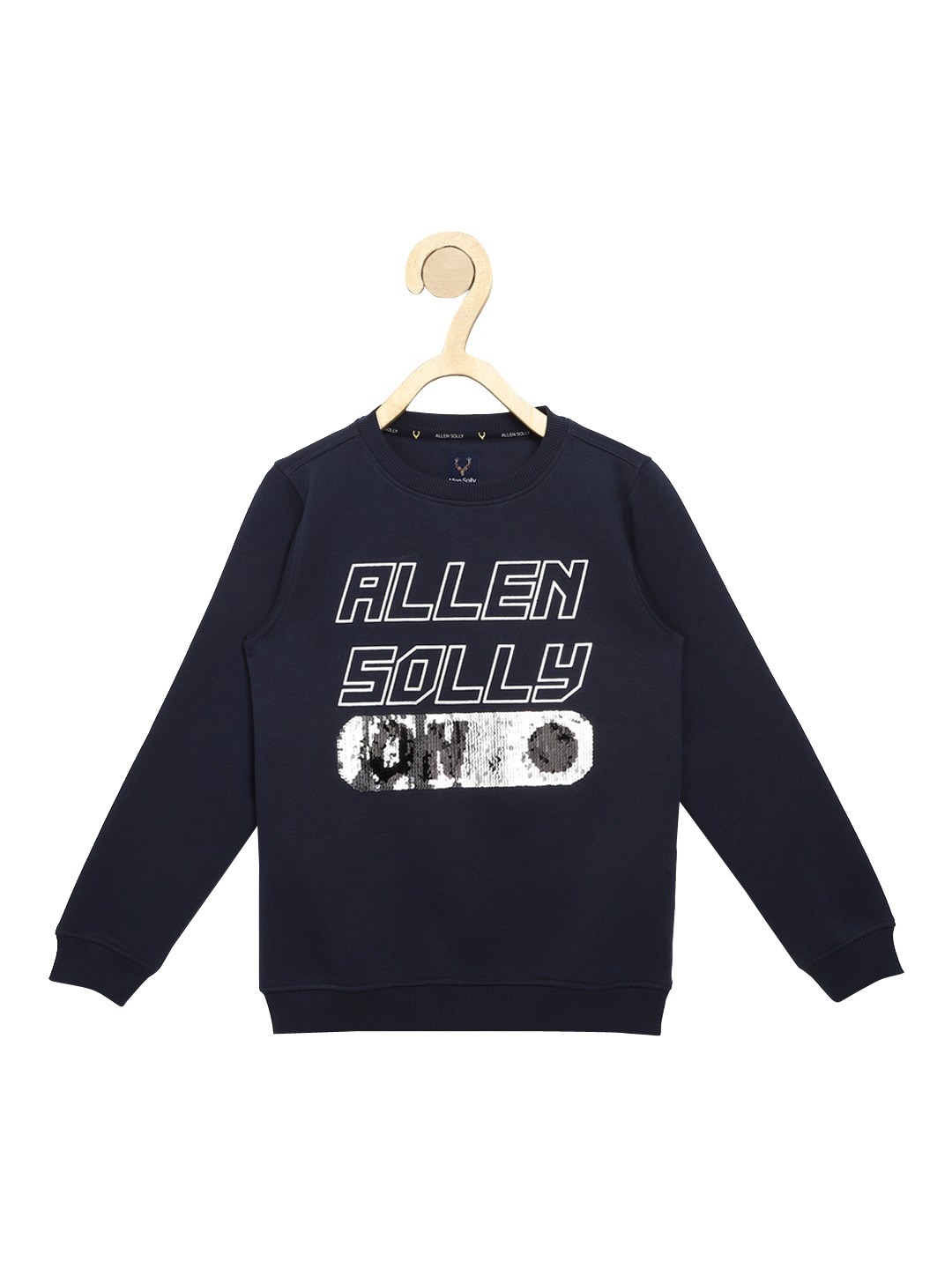 

Allen Solly Junior Boys Navy Blue Printed Embellished Sweatshirt