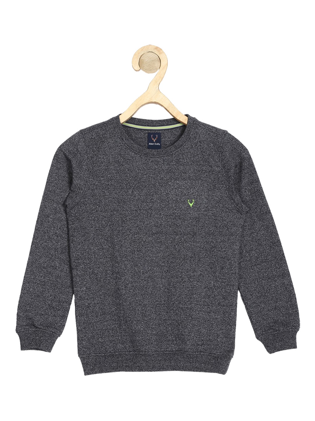 

Allen Solly Junior Boys Grey Solid Sweatshirt