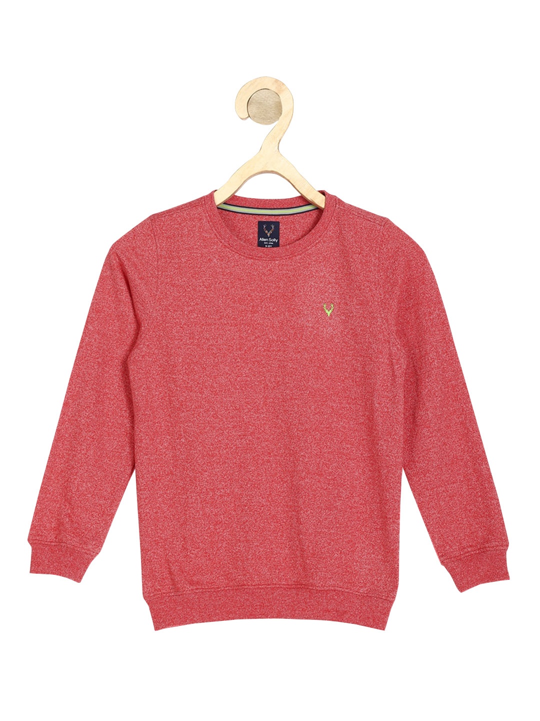 

Allen Solly Junior Boys Red Textured Sweatshirt