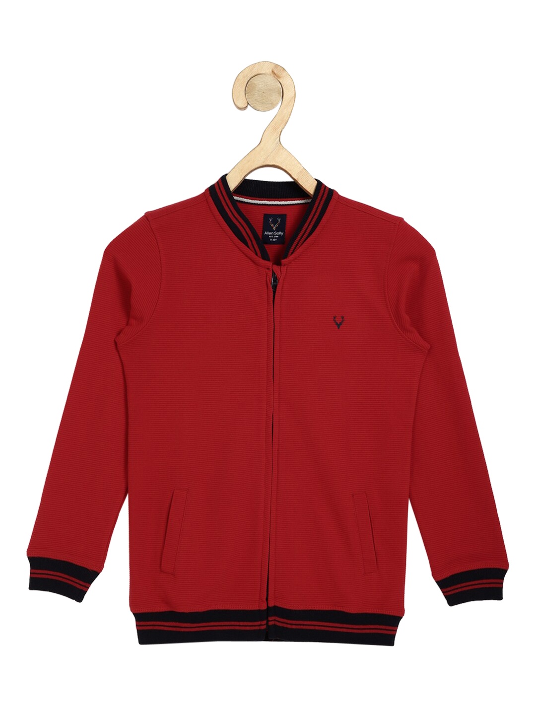 

Allen Solly Junior Boys Red Solid Sweatshirt