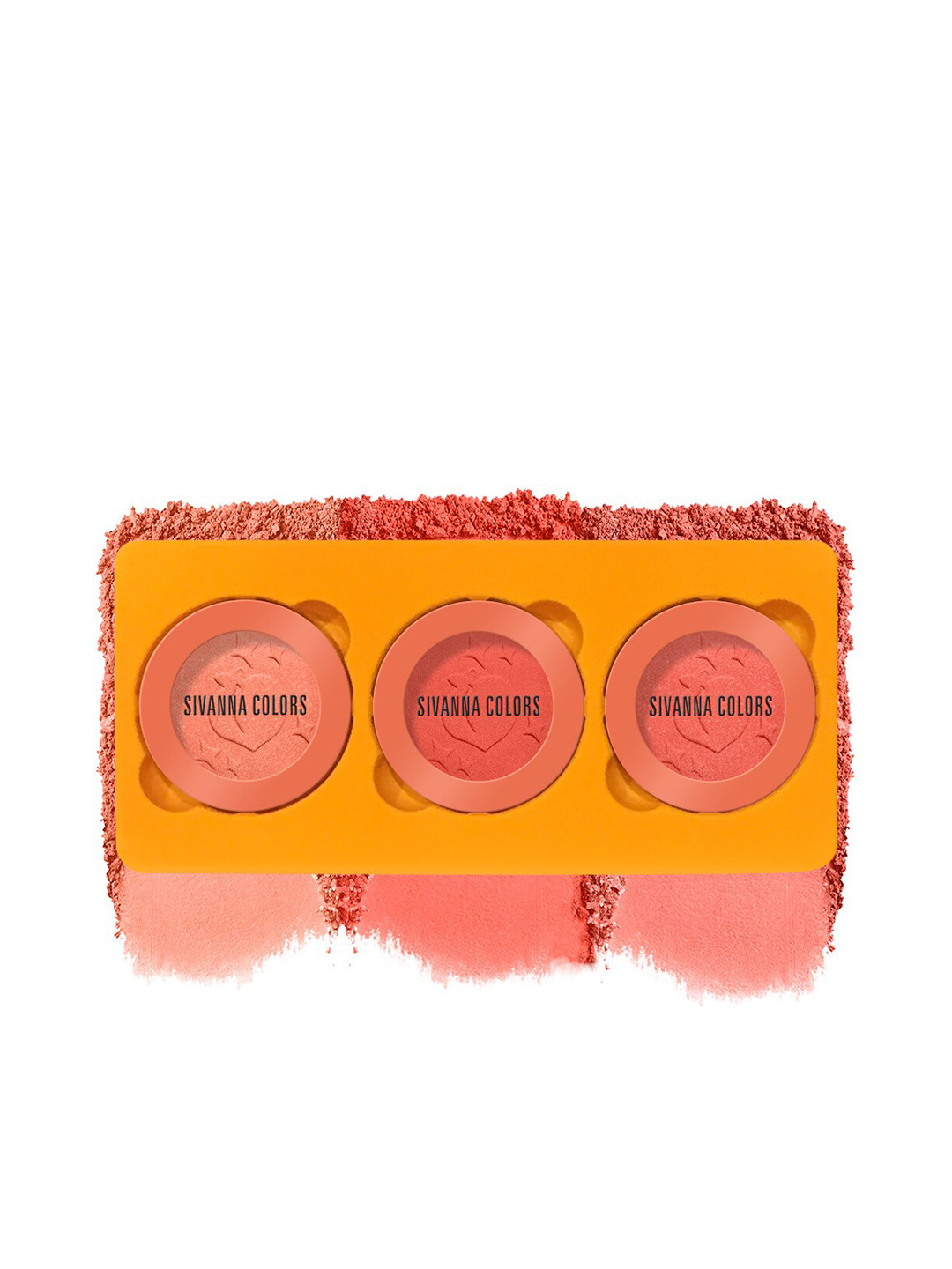 

Sivanna Colors Women Set of 3 Blusher Palette - HF5049 03, Peach