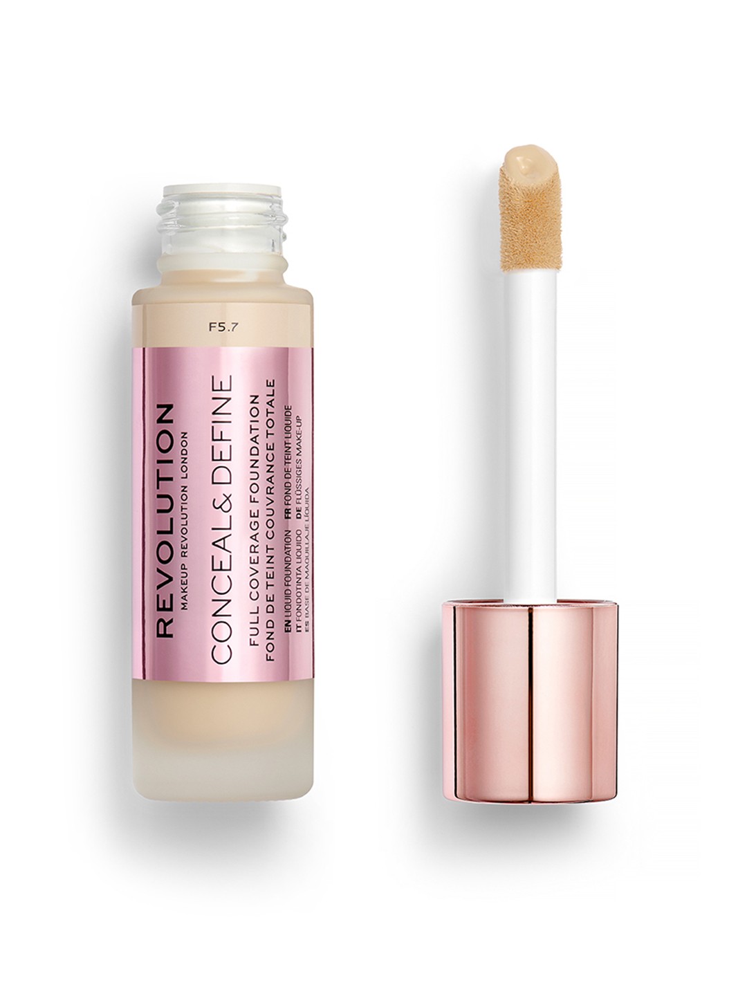 

Makeup Revolution London Conceal & Define Foundation - F5.7 23 ml, Brown
