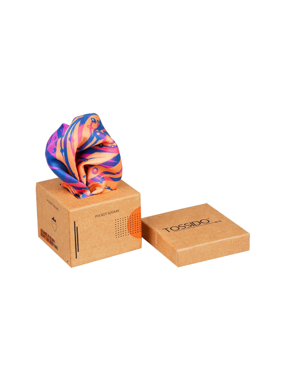 

Tossido Men Purple & Pink Printed Pocket Square