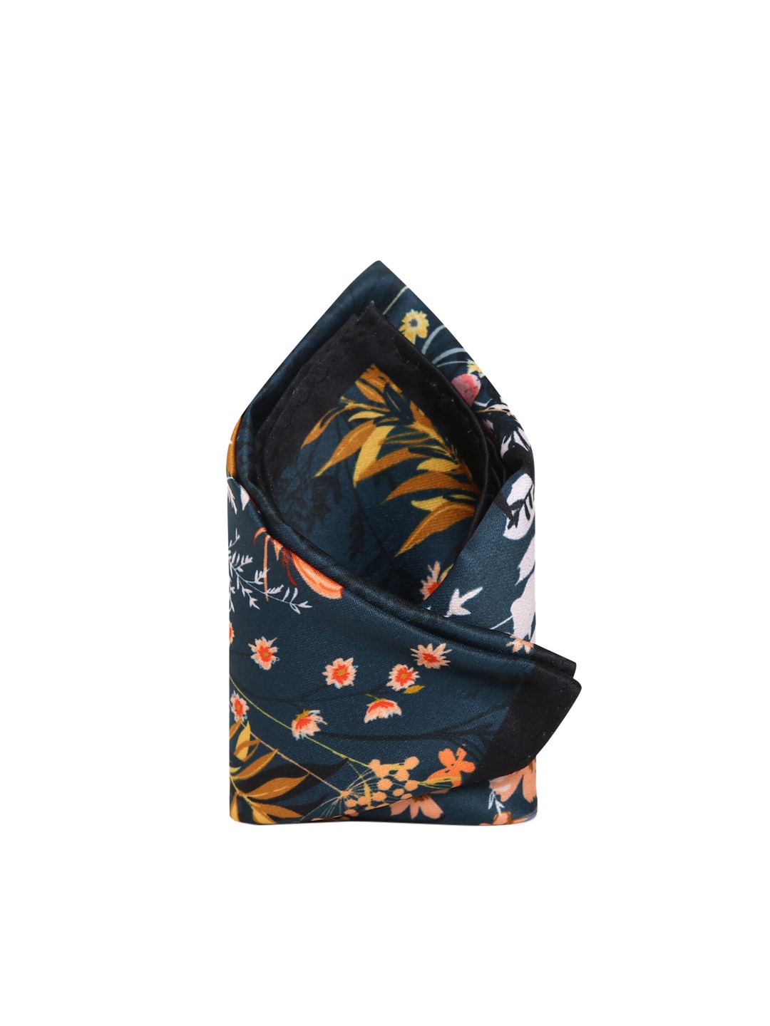 

Tossido Men Blue & Orange Floral Printed Pocket Square