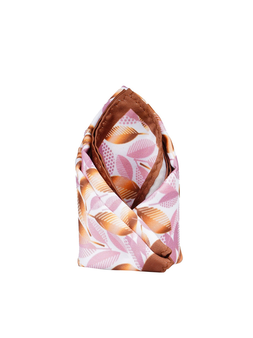 

Tossido Men Brown & Pink Printed Pocket Square