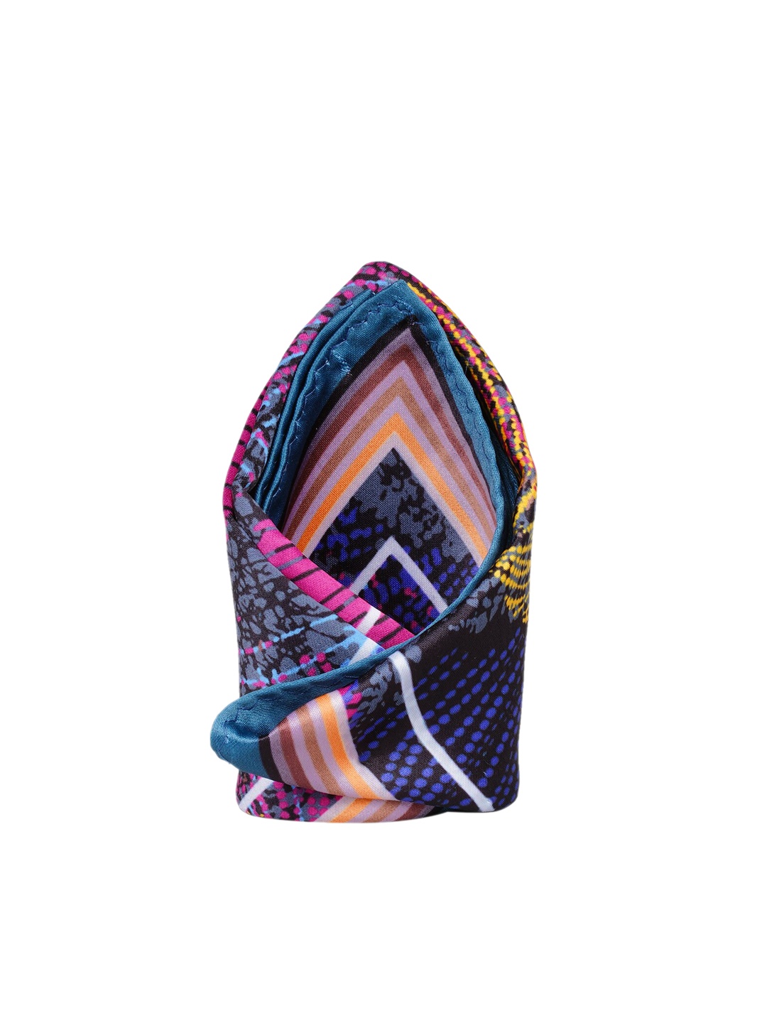 

Tossido Men Purple & Pink Printed Pocket Square