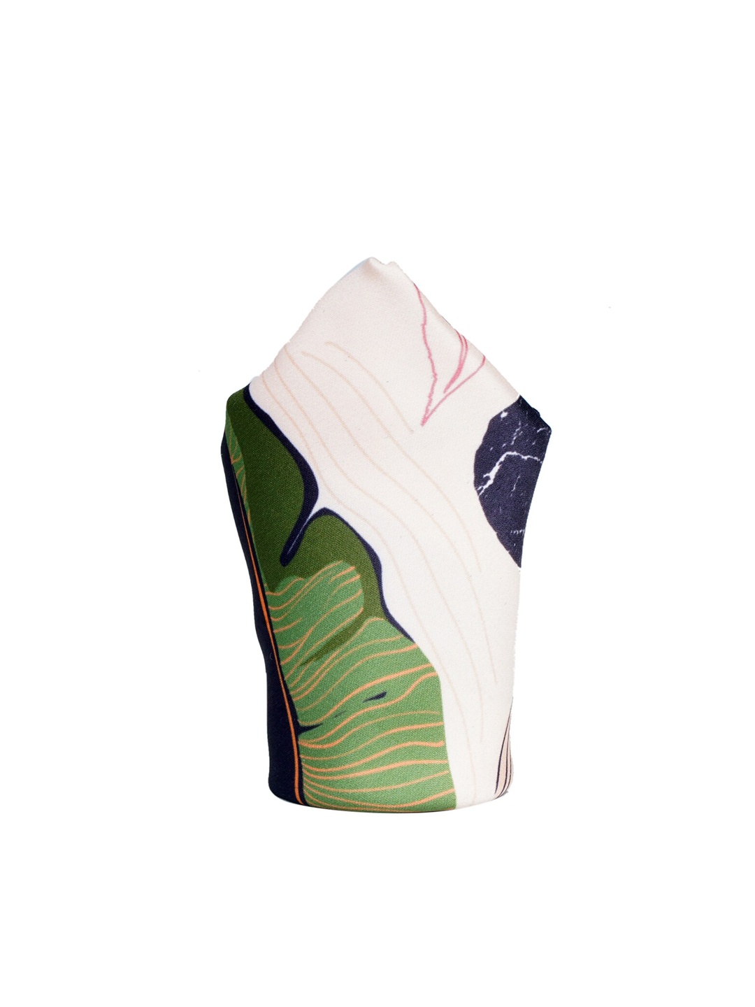 

Tossido Men Beige & Black Printed Pocket Square