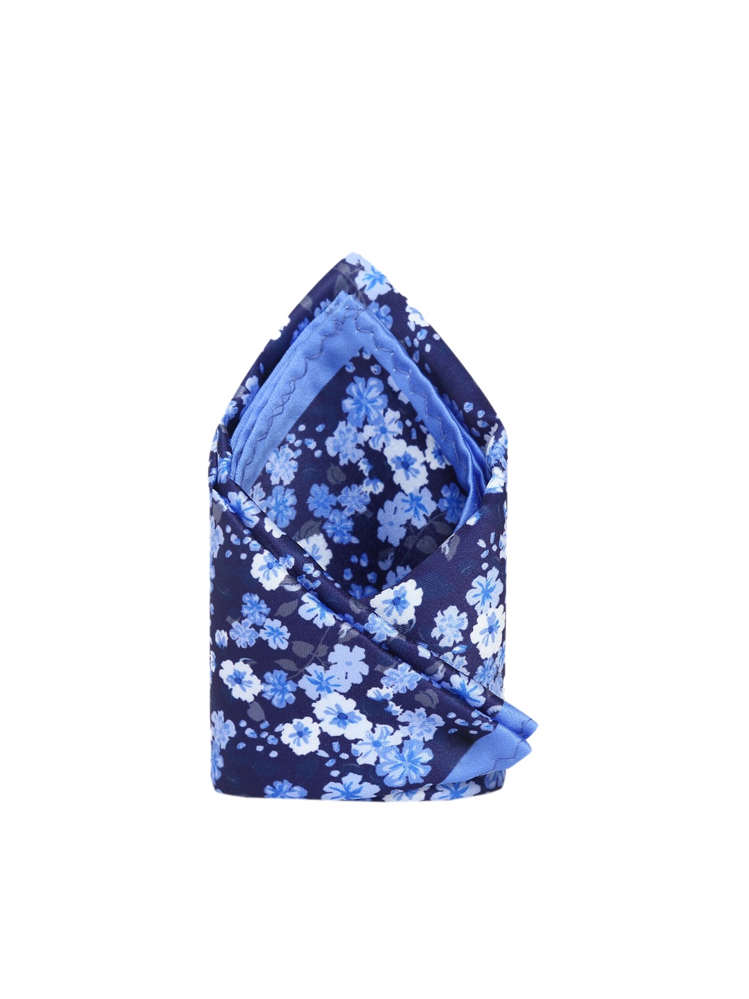 

Tossido Men Blue & White Floral Printed Pocket Square