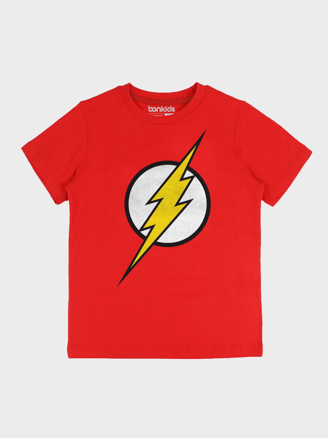 

BonOrganik Boys Red Flash Print T-shirt