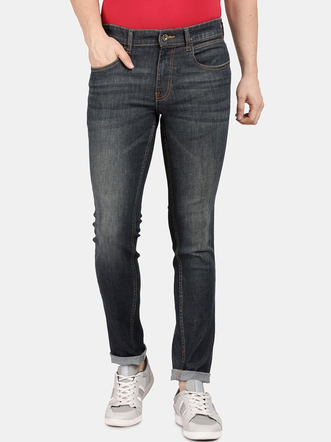 

Llak Jeans Men Blue Skinny Fit Light Fade Jeans