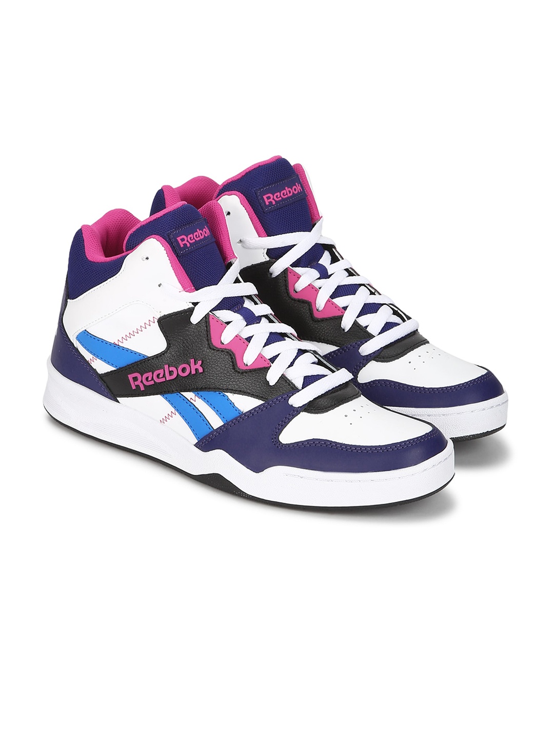 

Reebok Classic Men White Colourblocked Reebok Royal PU Sneakers