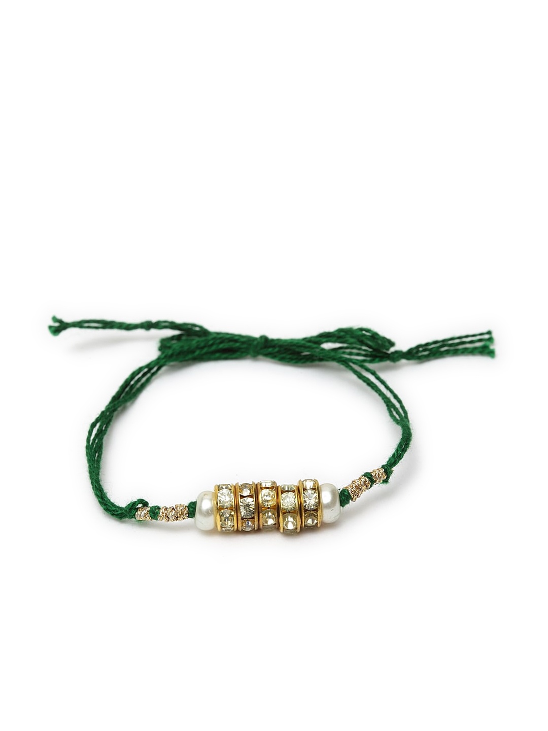 

DUGRISTYLE Mens Green Bahiya Rakhi Combo