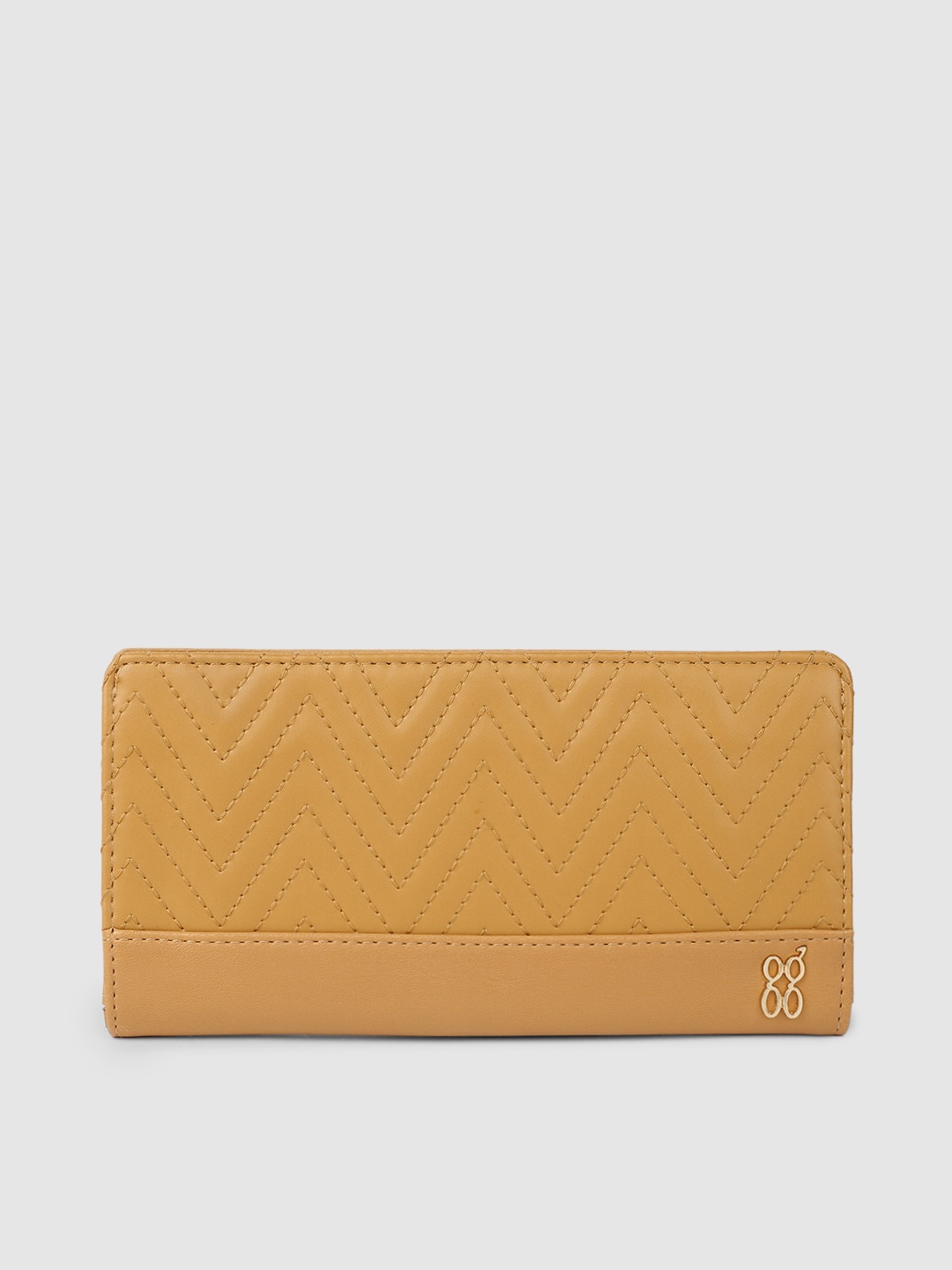 

Baggit Women Brown Textured Two Fold Wallet