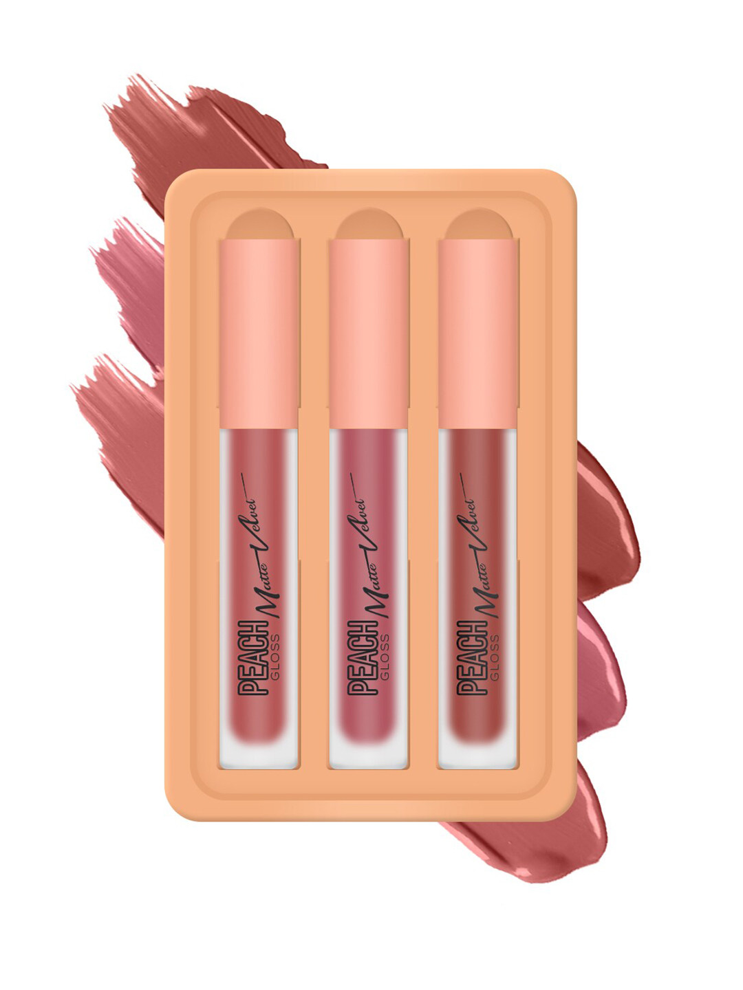 

Sivanna Colors Peachy Velvet Liquid Lips Set - HF5041 02, Peach
