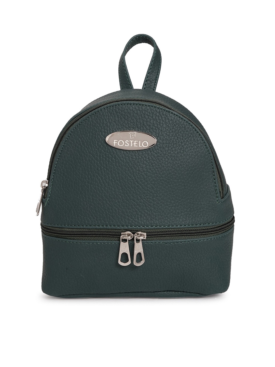 

Fostelo Women Green Textured Small Backpack