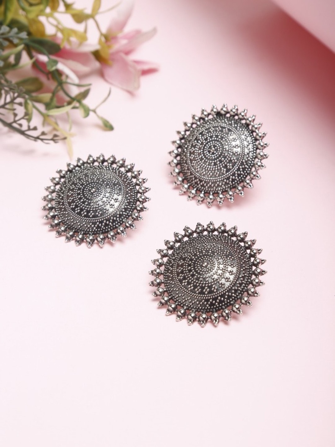 

NEUDIS Oxidised Silver-Plated Tribal Antique Jewellery Set