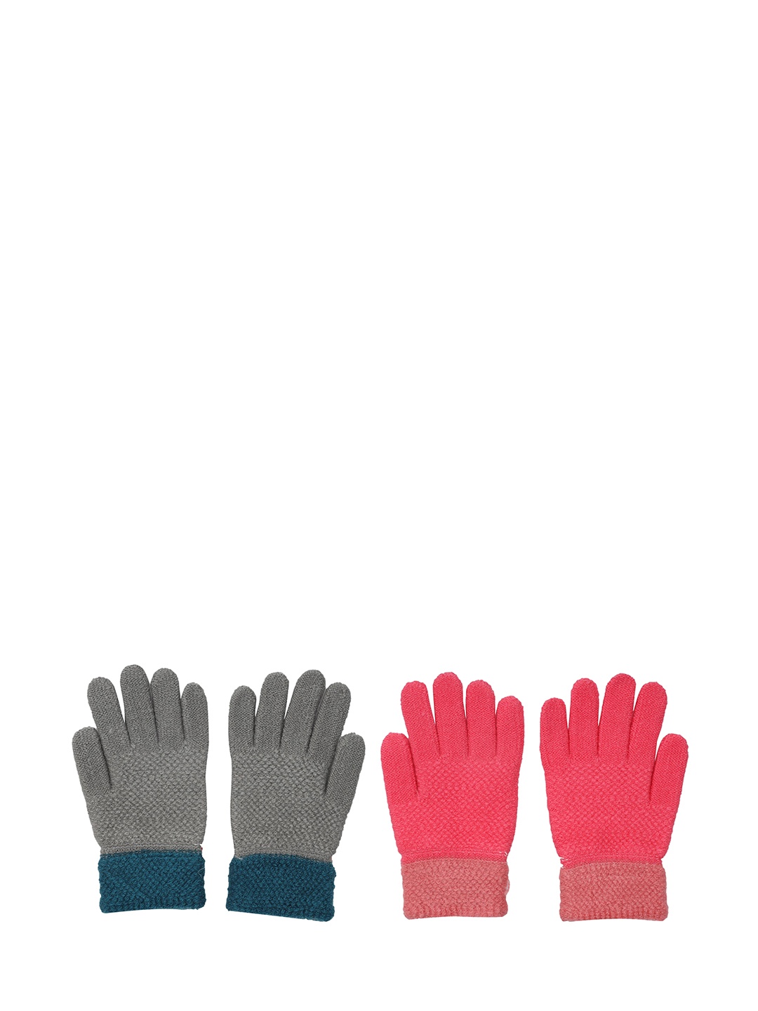 

FabSeasons Kids Pack of 2 Acrylic Gloves, Multi