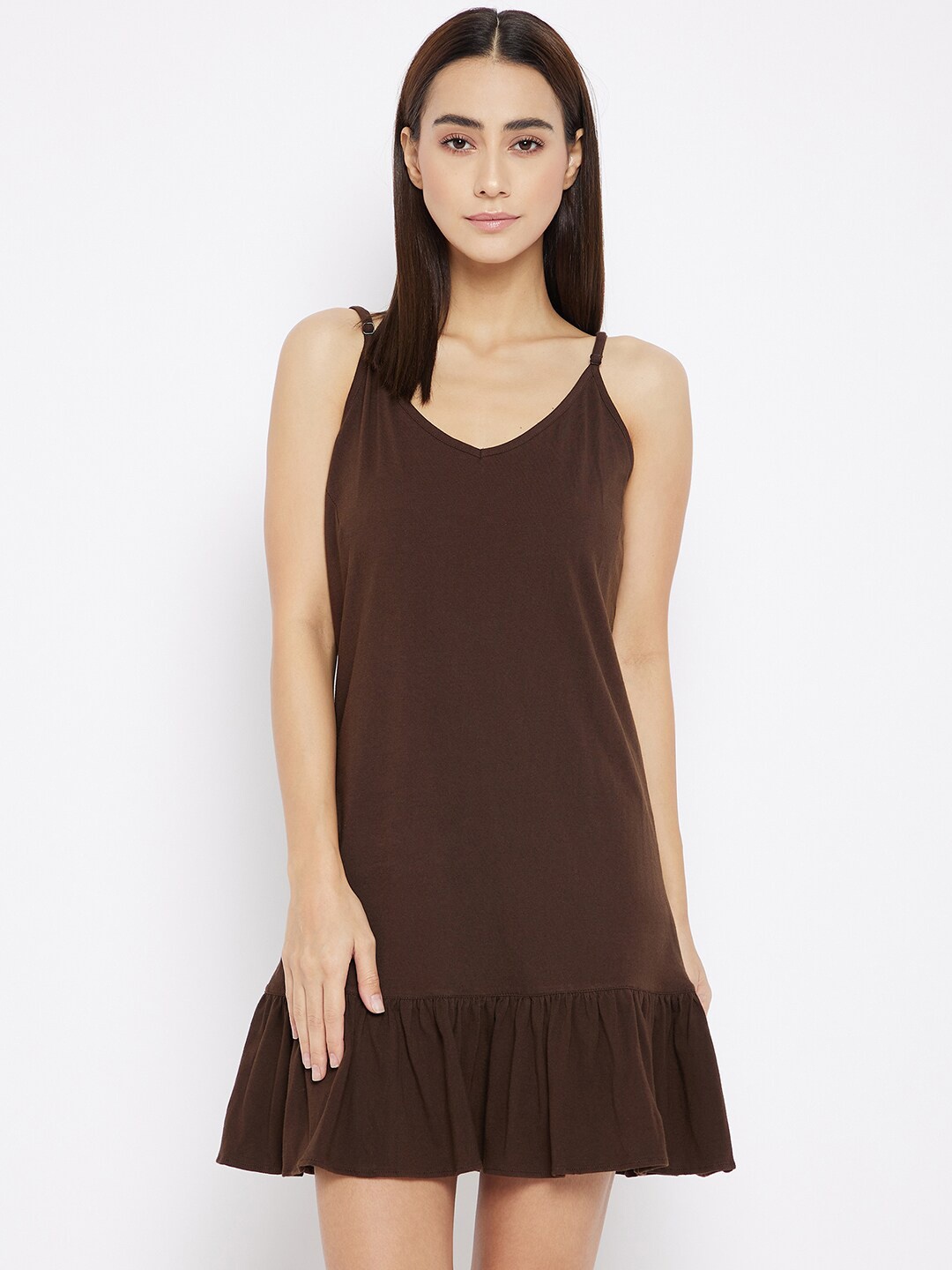 

Hypernation Woman Brown Nightdress