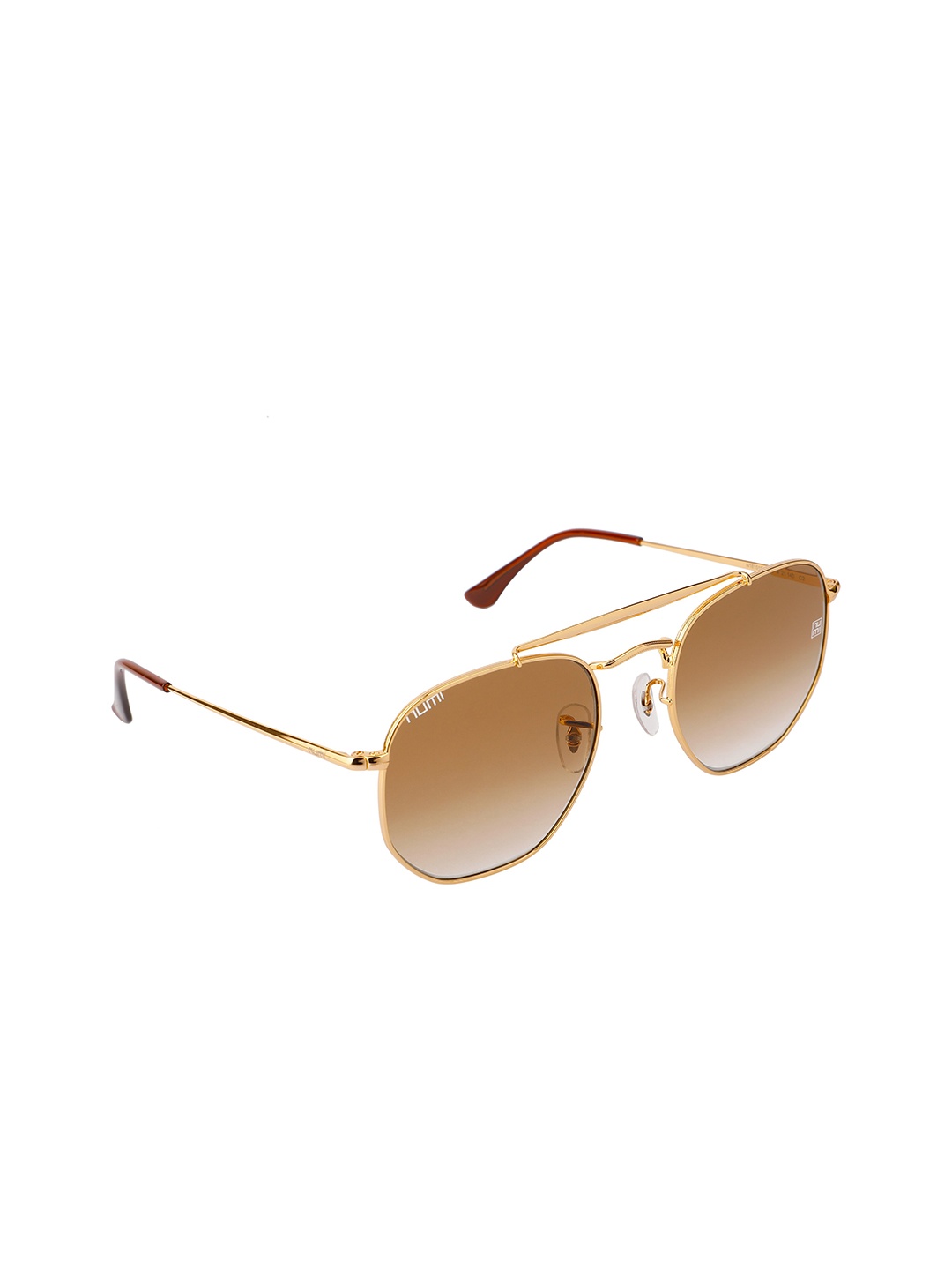 

NUMI ROADSTER Unisex Brown Full Rim Aviator Sunglasses