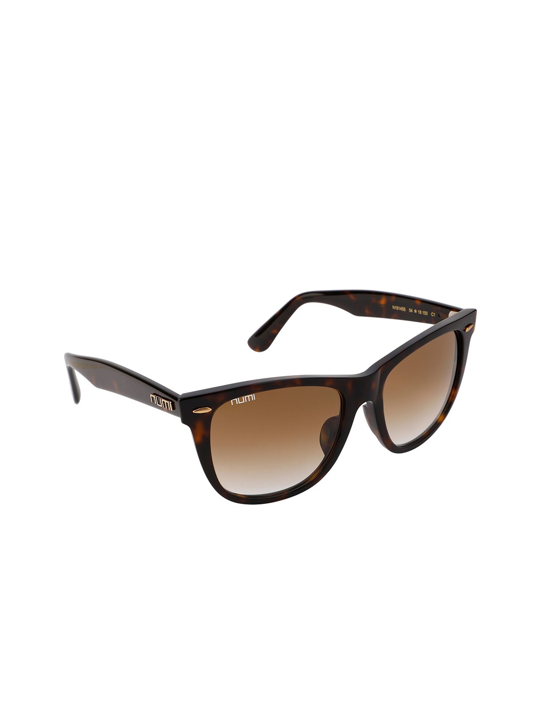 

NUMI Unisex Brown Lens & Brown Wayfarer Sunglasses with UV Protected Lens