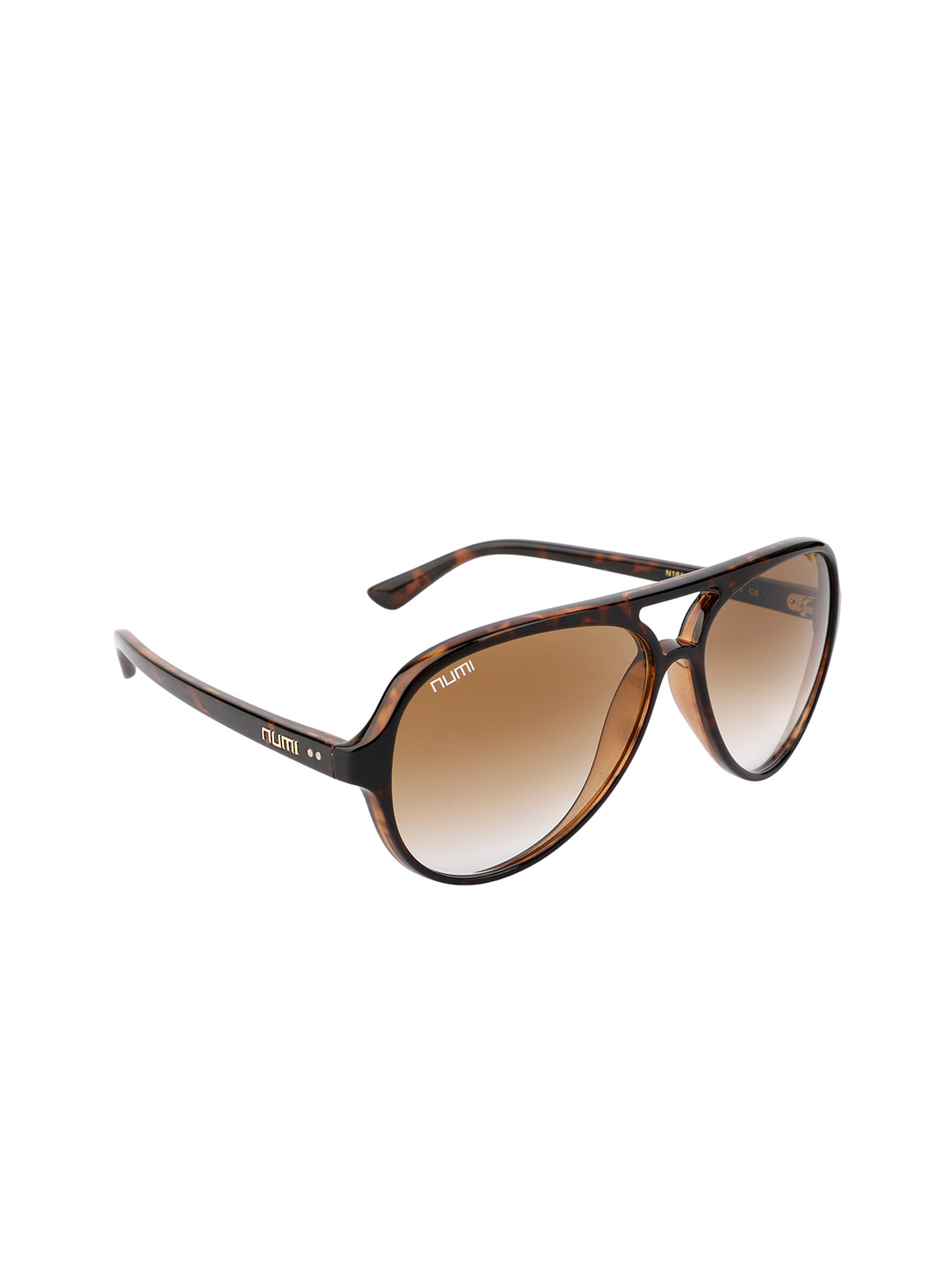

NUMI ZEPHYR Unisex Brown Full Rim Oversized Sunglasses