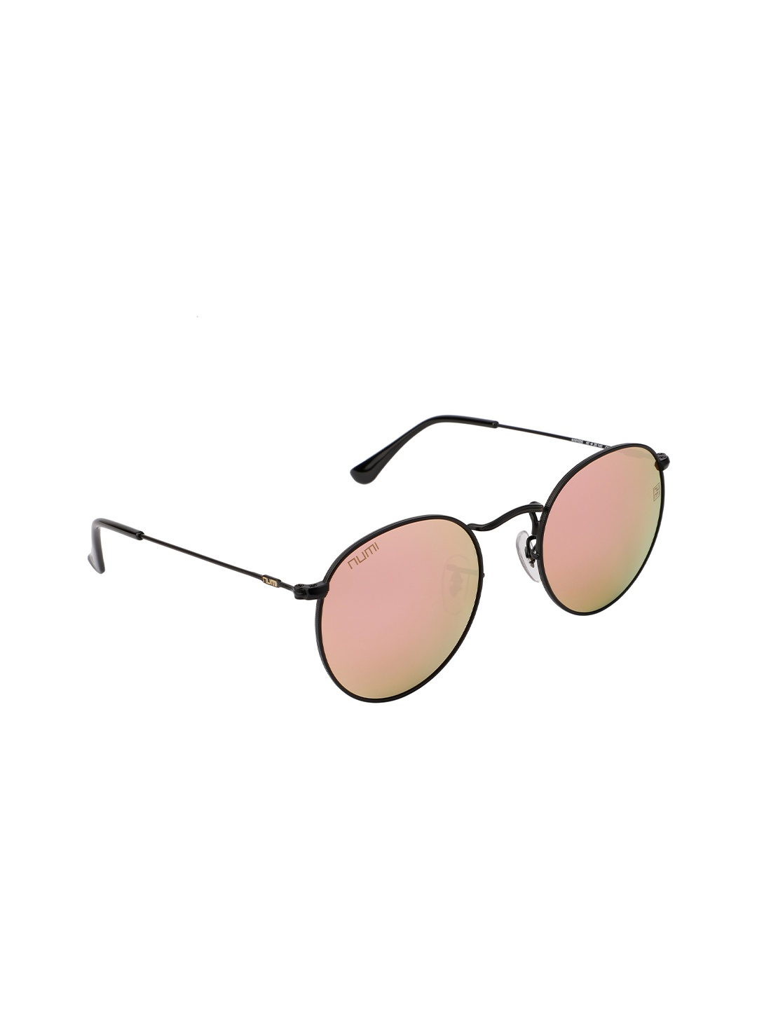 

NUMI Odysse Unisex Black & Pink UV Protected Oval Sunglasses