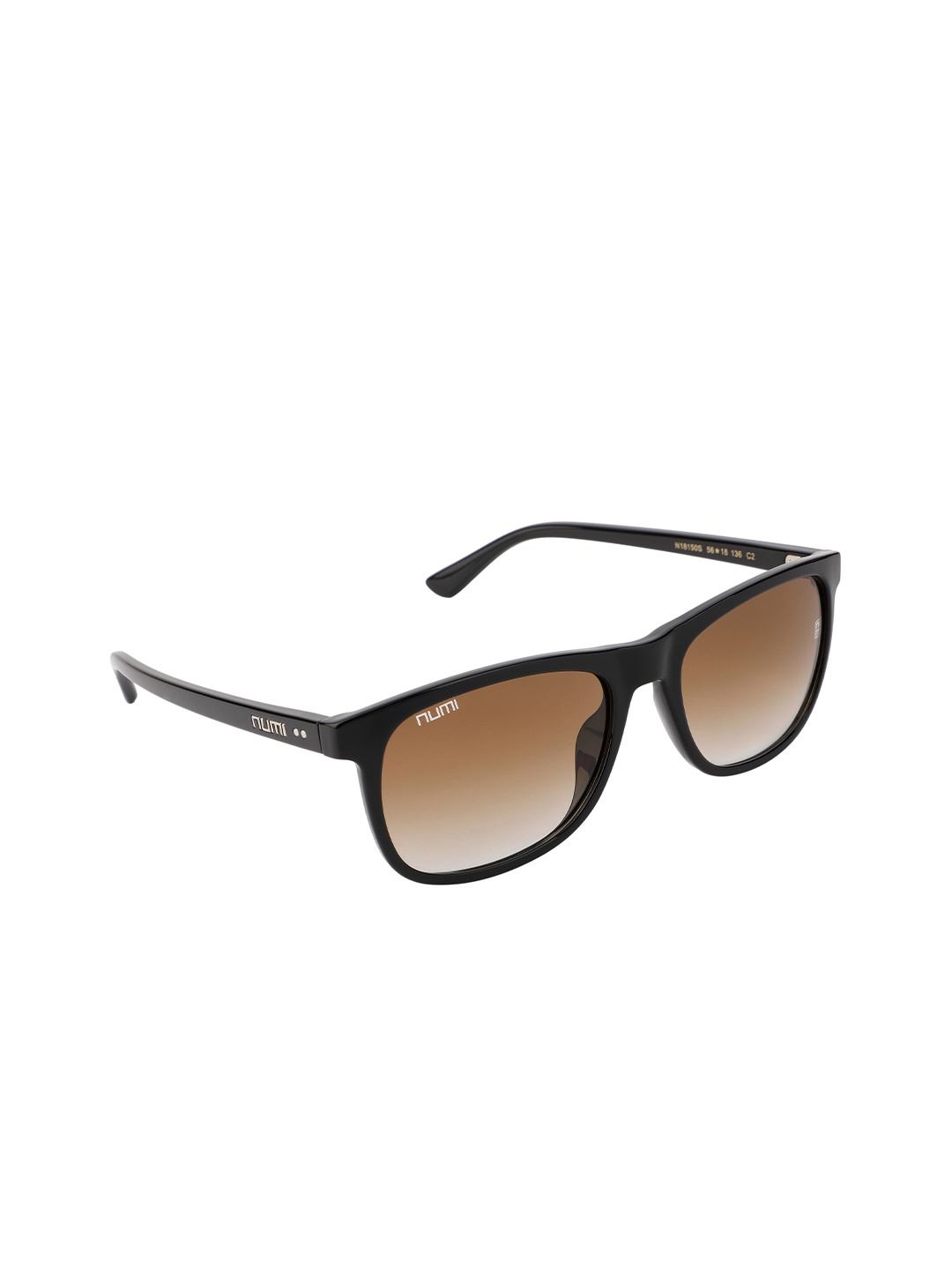 

NUMI PLUSH Unisex Brown Full Rim Rectangle Sunglasses