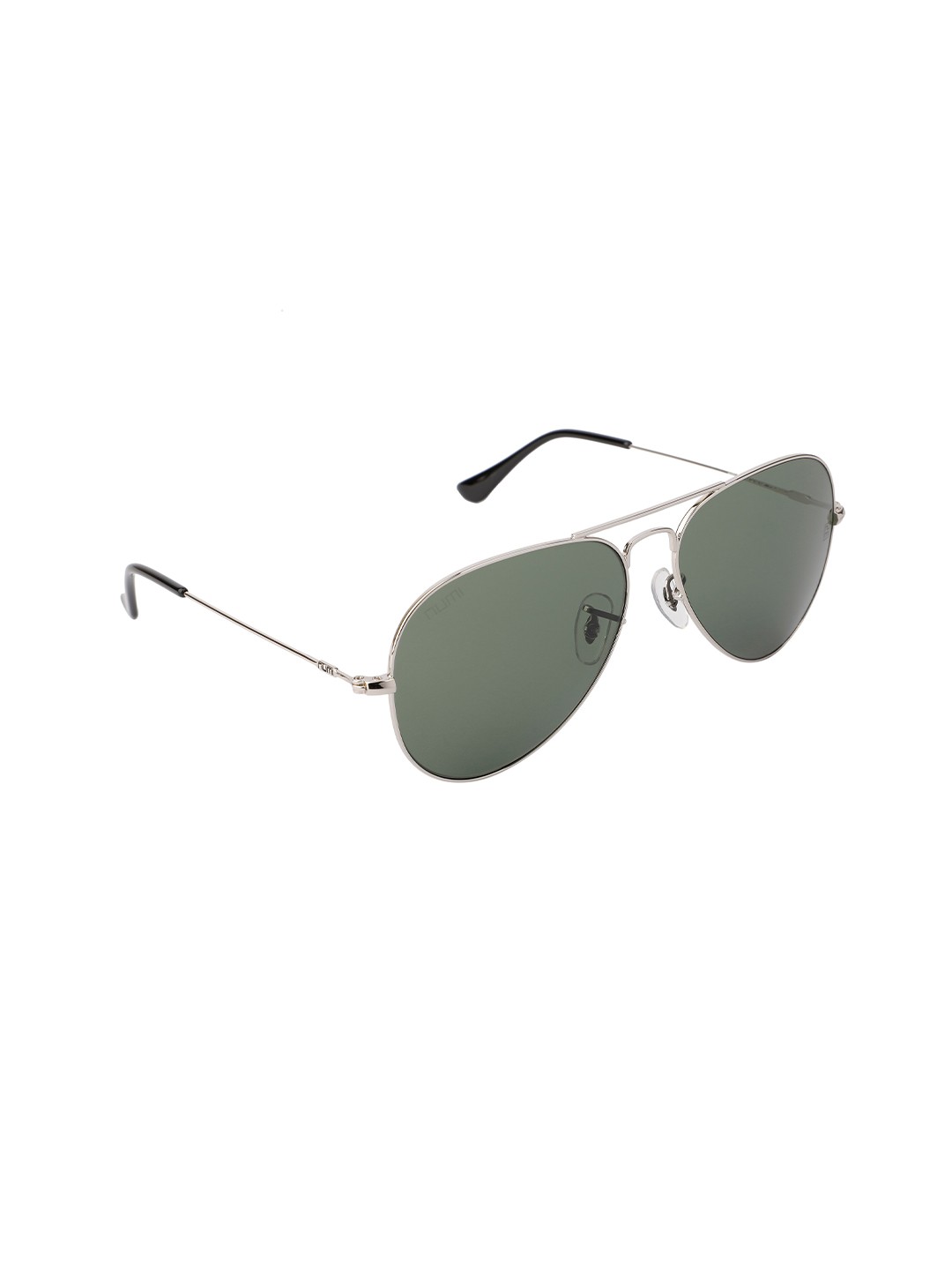 

NUMI Unisex Green & Gunmetal-Toned Full Rim Aviator Sunglasses MAVERICK