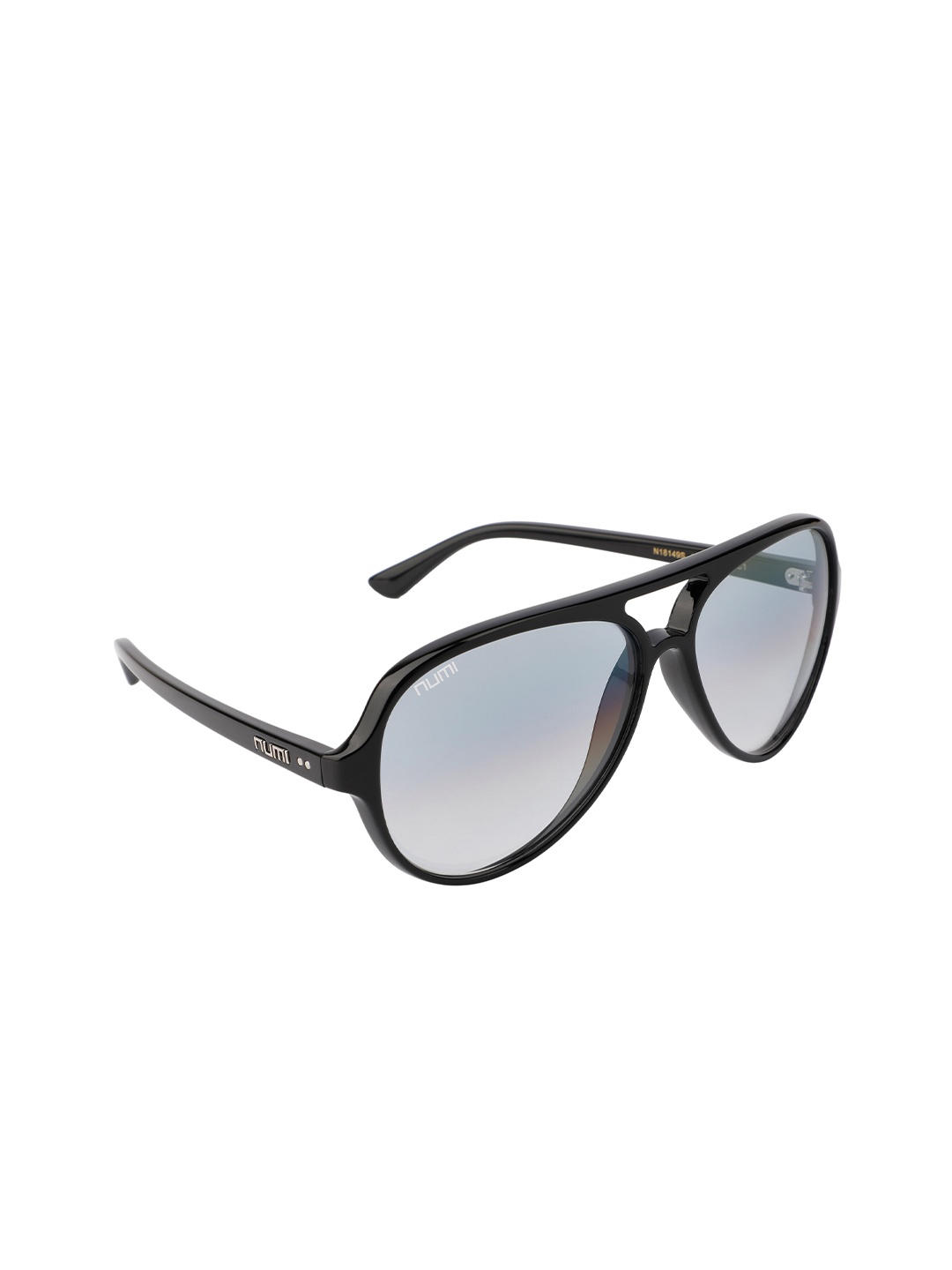 

NUMI Unisex Blue Lens & Black Aviator Sunglasses with UV Protected Lens - N18149SCL1