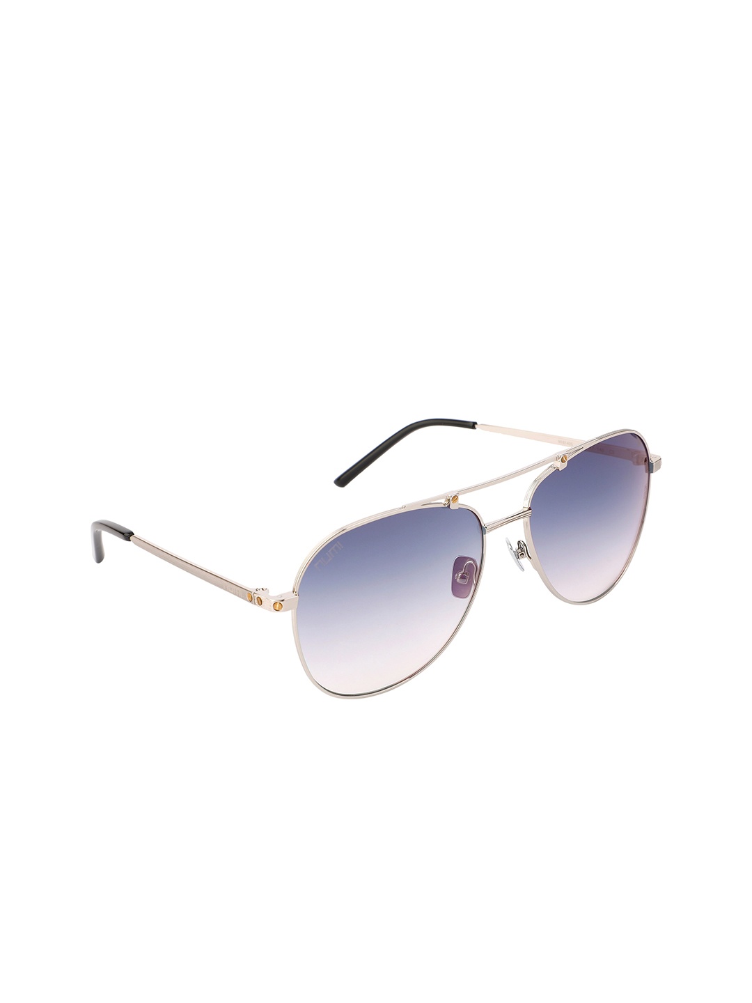 

NUMI Men Blue Lens & Silver-Toned Aviator Sunglasses with UV Protected Lens - N18140SCL3