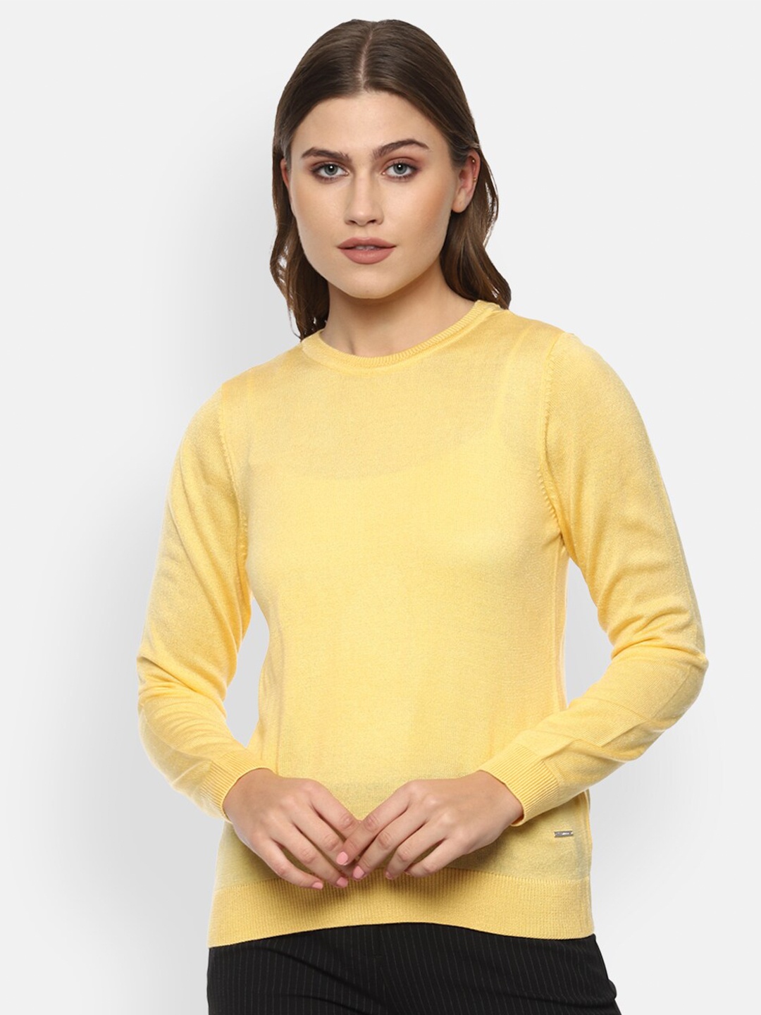 

Van Heusen Woman Women Yellow Pullover