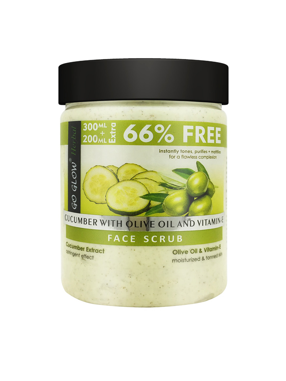

Berina Cucumber with Olive Oil & Vitamin E Face Scrub 500ml, Transparent