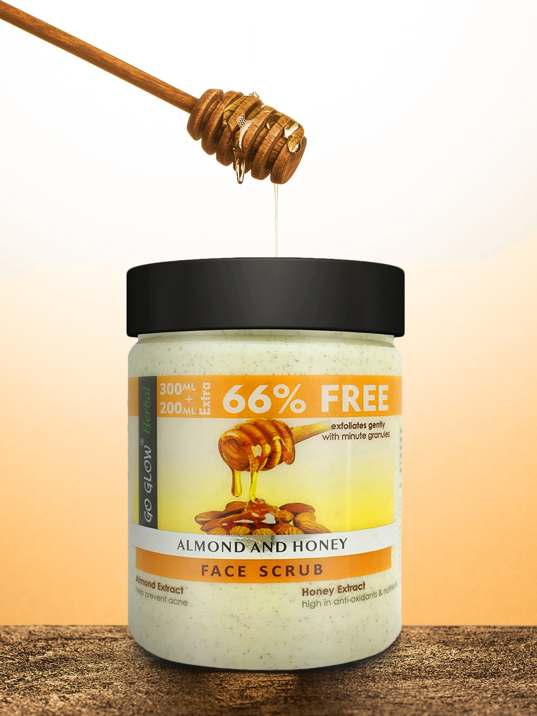

Berina Go Glow Almond & Honey Face Scrub - 500 ml, Transparent