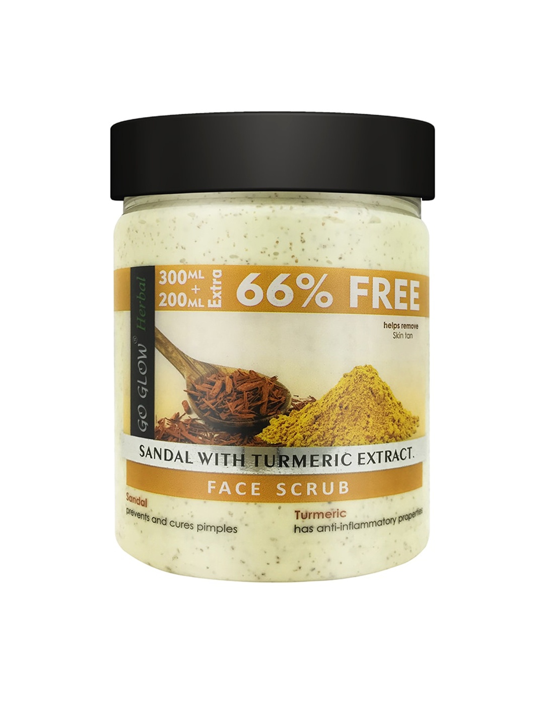 

Go Glow by Berina Sandal & Turmeric Extract Face Scrub 500ml, Off white