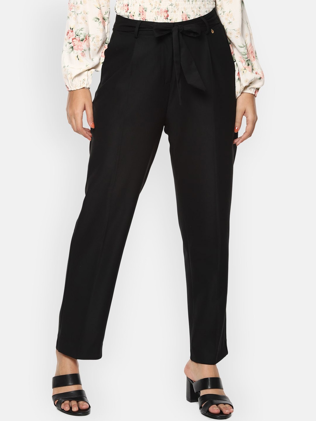 

Van Heusen Woman Women Black Pleated Trousers