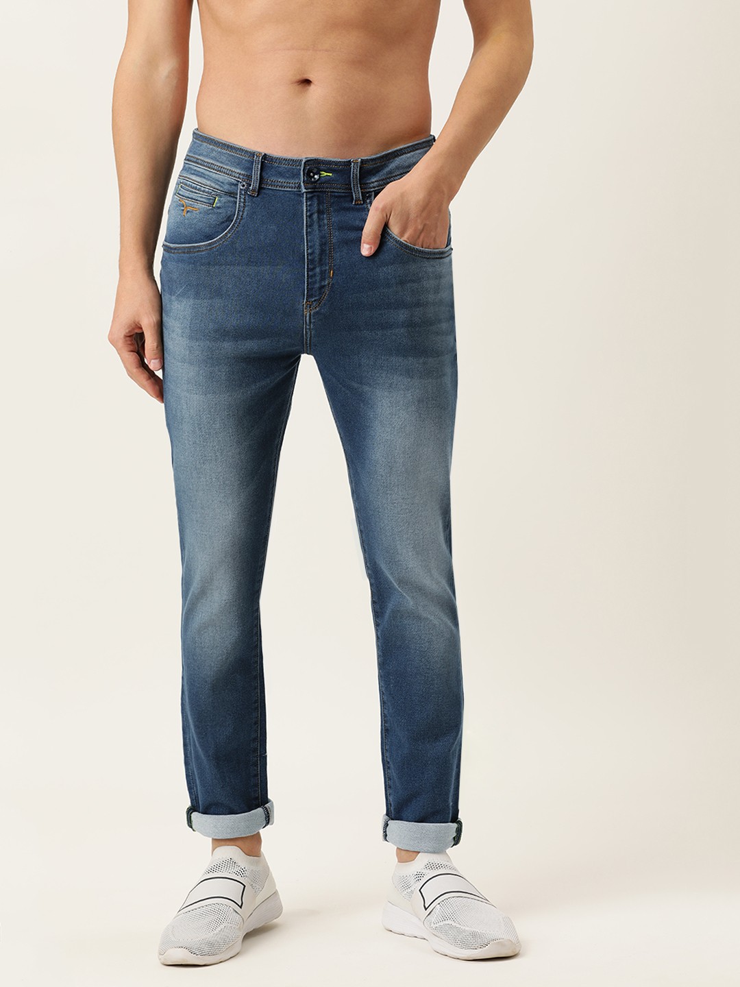 

Flying Machine Men Blue F Lite Light Fade Stretchable Jeans