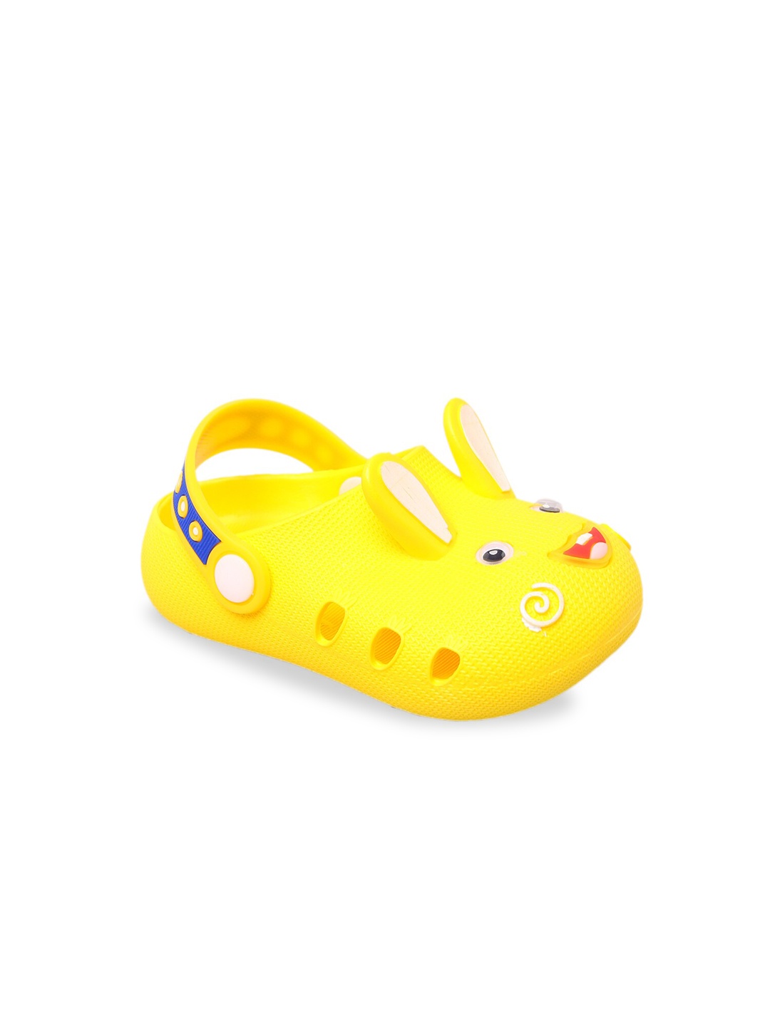 

Yellow Bee Unisex Kids Yellow & Blue Rabbit Shaped Clogs