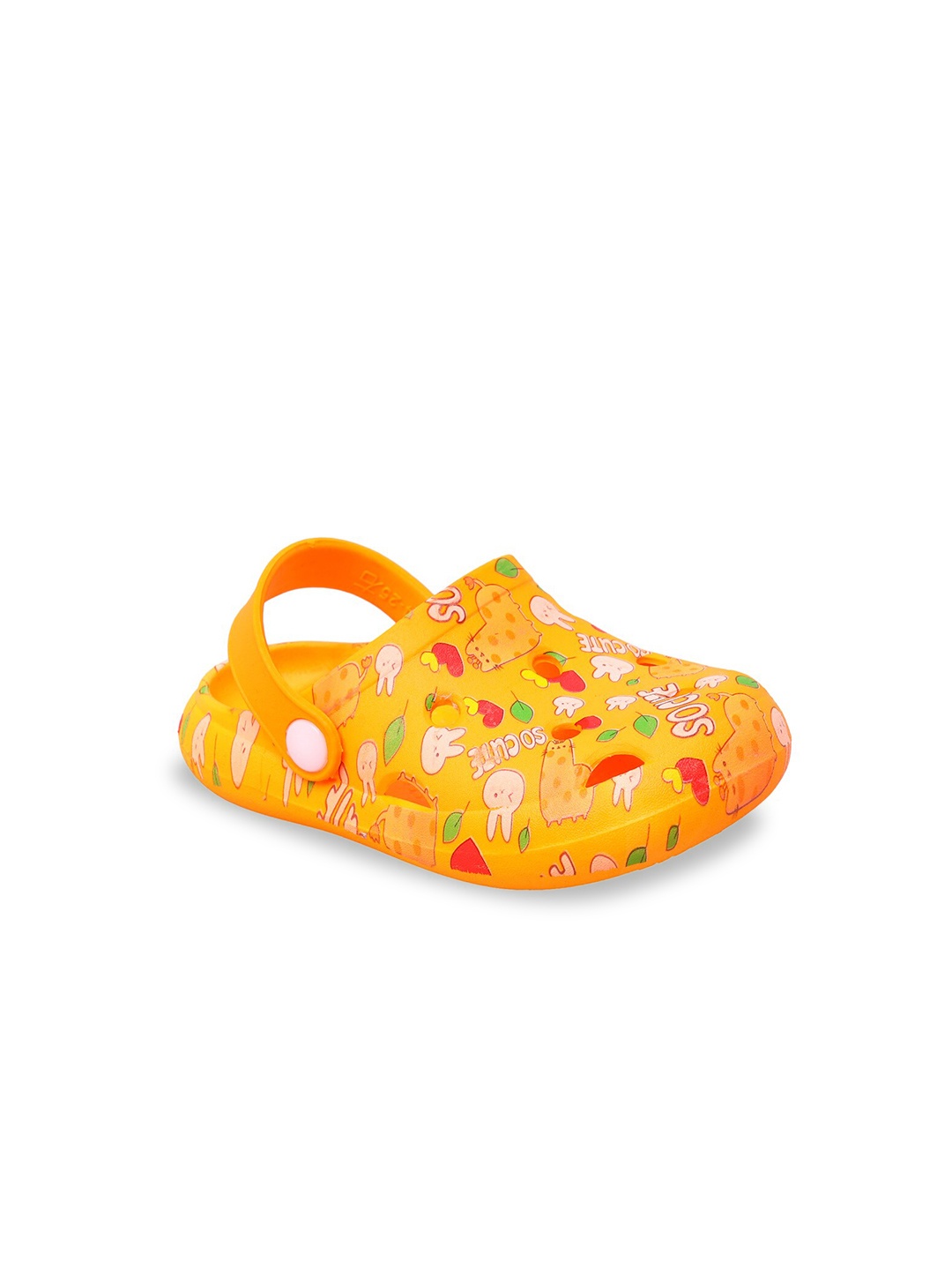 

Yellow Bee Unisex Kids Orange & Red Clogs