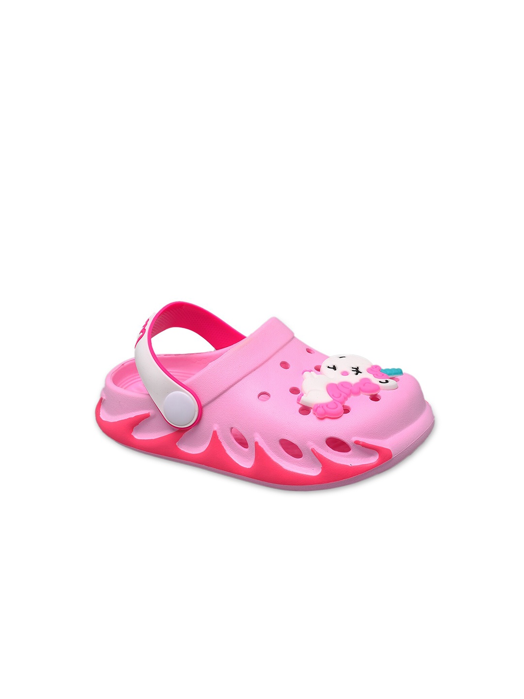

Yellow Bee Girls Pink Unicorn & Ranibow Clogs